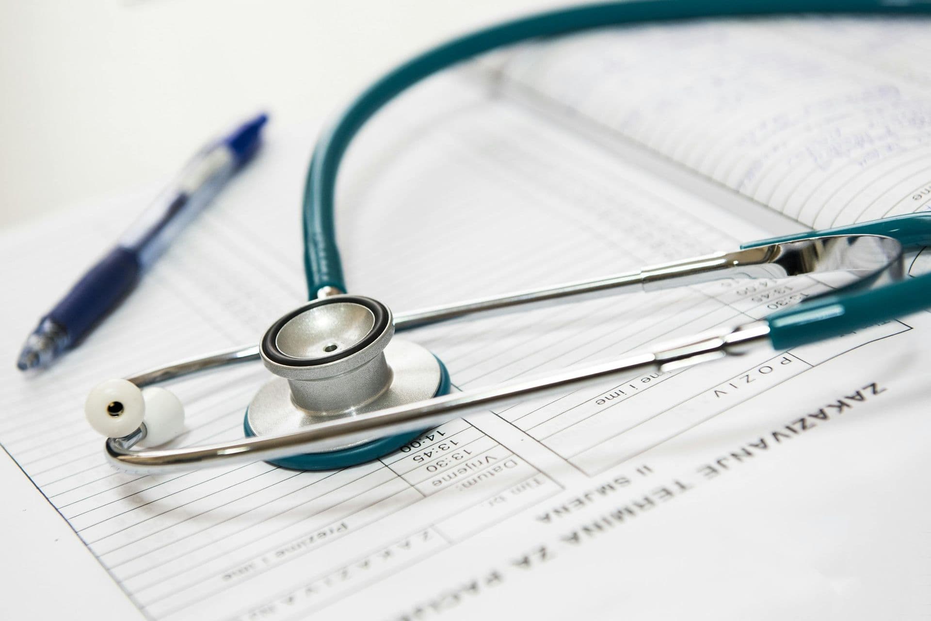 Medical appointment scene with doctor and chart