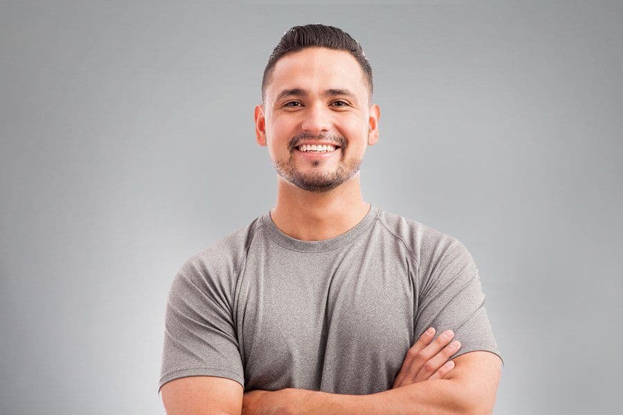 Smiling patient portrait